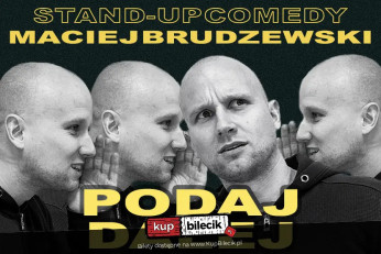 Białystok Wydarzenie Stand-up Maciej Brudzewski w nowym programie "Podaj dalej"